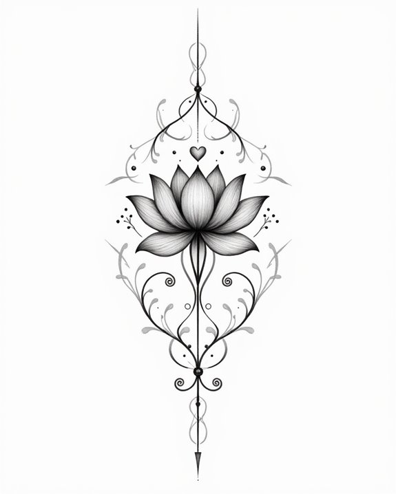 elegant pure love symbol