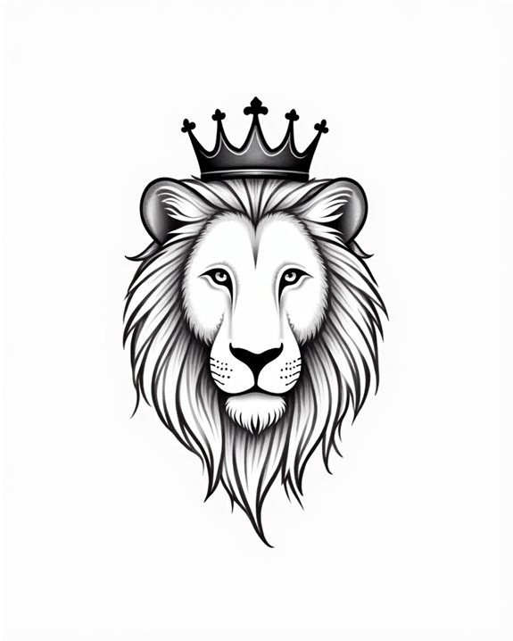 elegant regal lion design