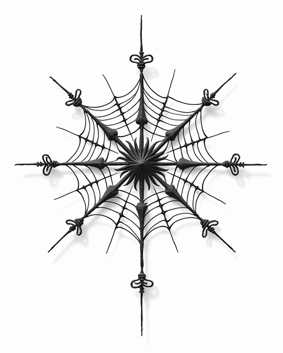 elegant rib cage web art