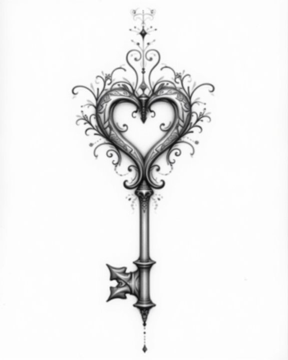 elegant romantic symbolic icons