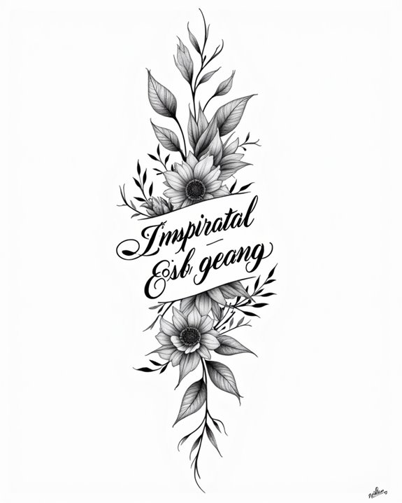 elegant script empowering expression