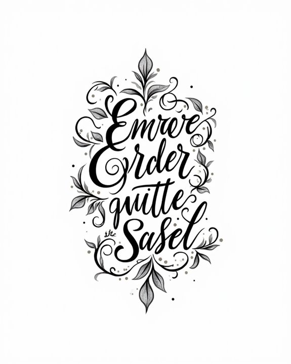 elegant script motivational quotes