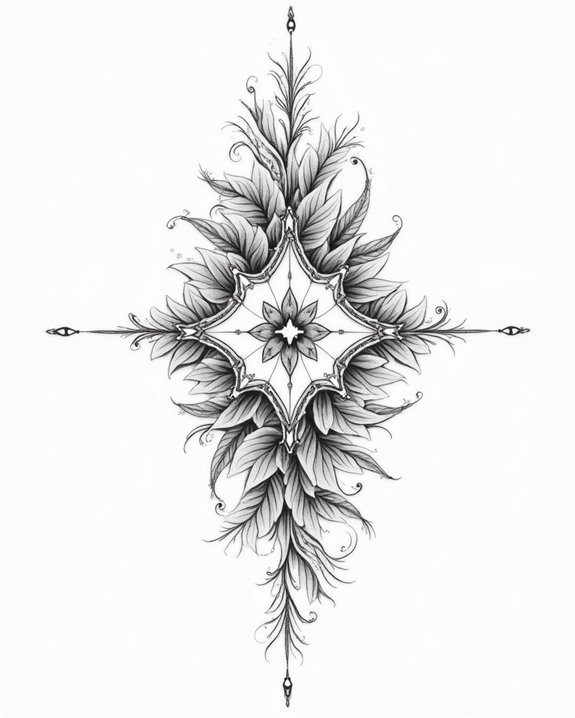 elegant script tattoo art