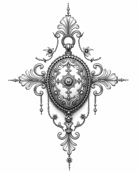 elegant sentimental jewelry tattoos