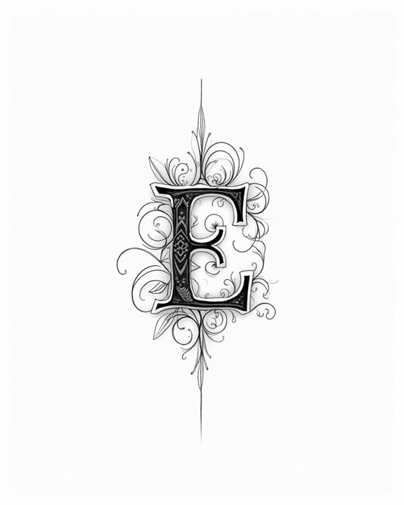 elegant simple personalized initials