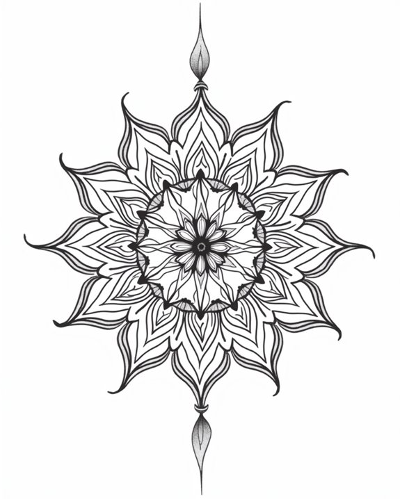 elegant spiritual growth tattoos