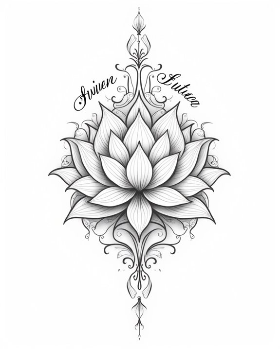elegant spiritual lettering