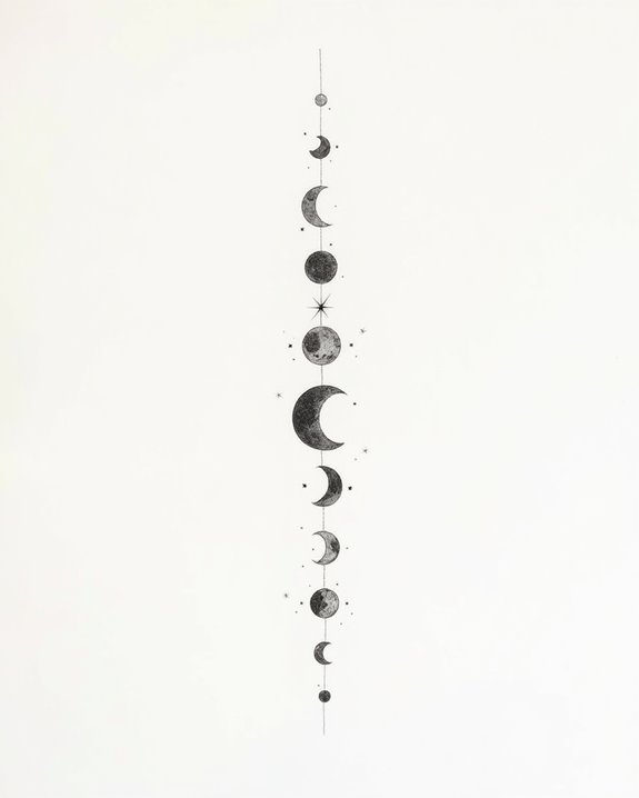 elegant subtle lunar symbolism