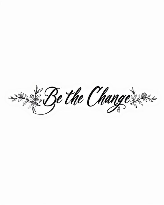 elegant subtle script tattoo design