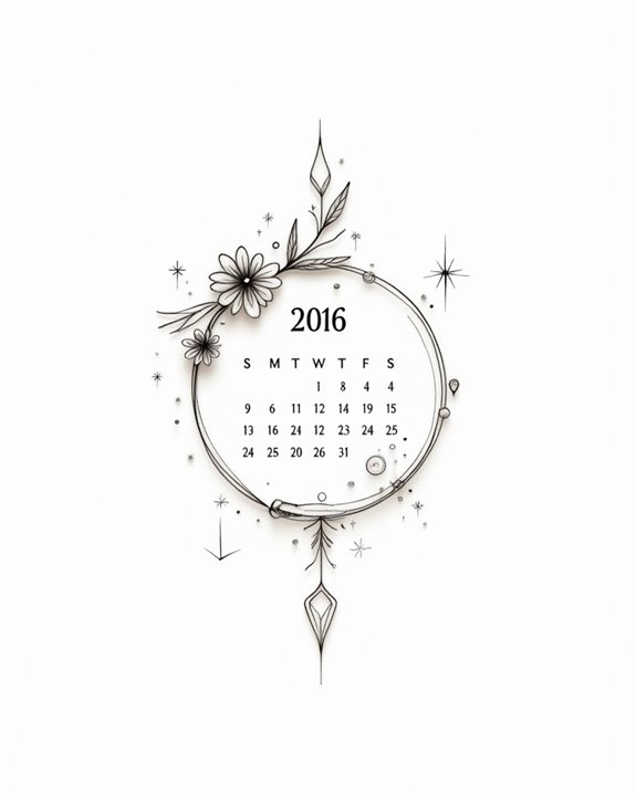elegant subtle time symbolism