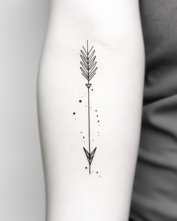 elegant symbolic minimalist arrow