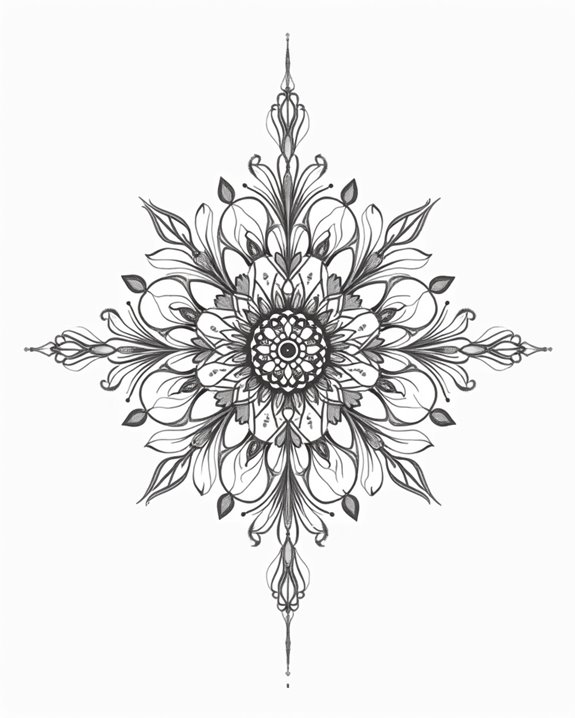 elegant symmetrical geometric design