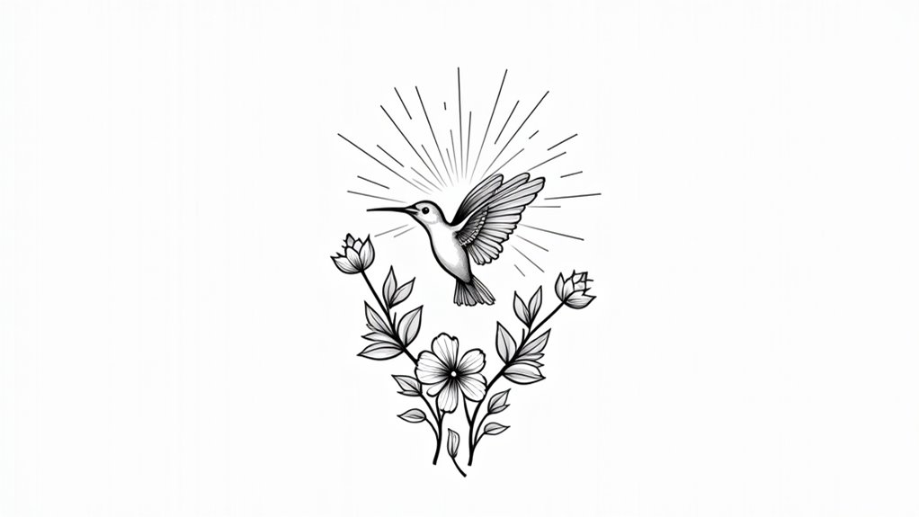 elegant thin line hope tattoos
