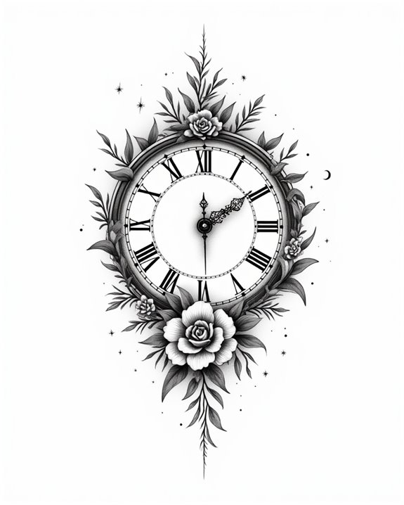 elegant time rose placement