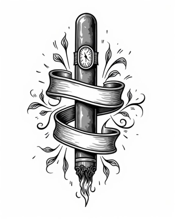elegant traditional cigar motif