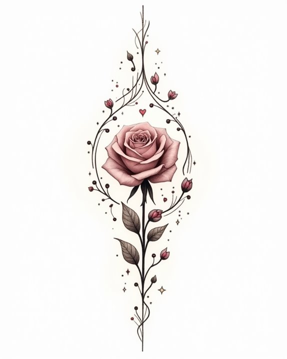 elegant understated floral symbolism