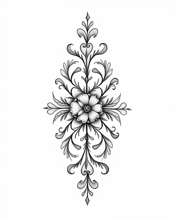 elegant vine intertwining patterns