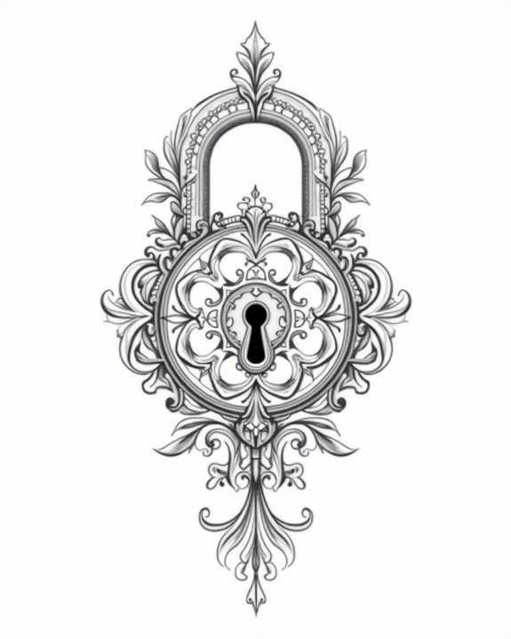 elegant vintage lock artistry
