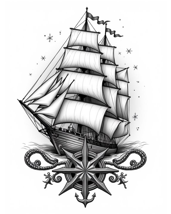 elegant vintage maritime vessels