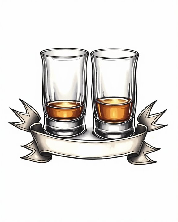 elegant vintage ribbon adorned glasses