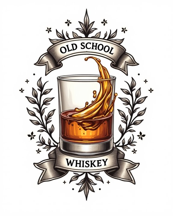elegant whiskey pouring scene