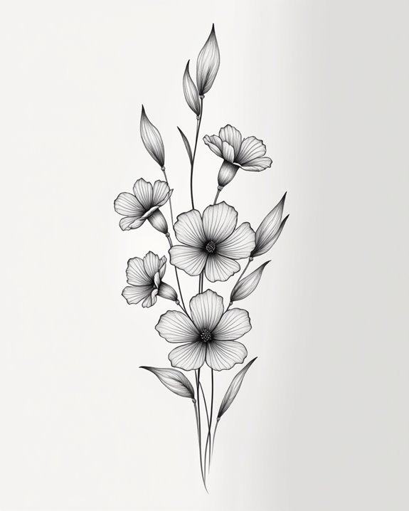 elegant white ink tattoos