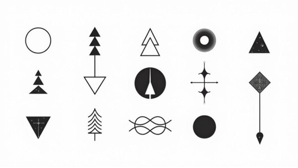 elegant women s geometric forearm tattoos