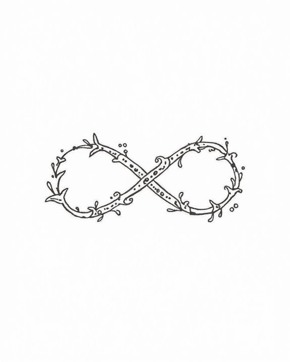 elegant zodiac infinity tattoos
