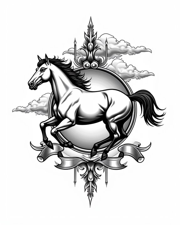 eloquent equine motion artwork