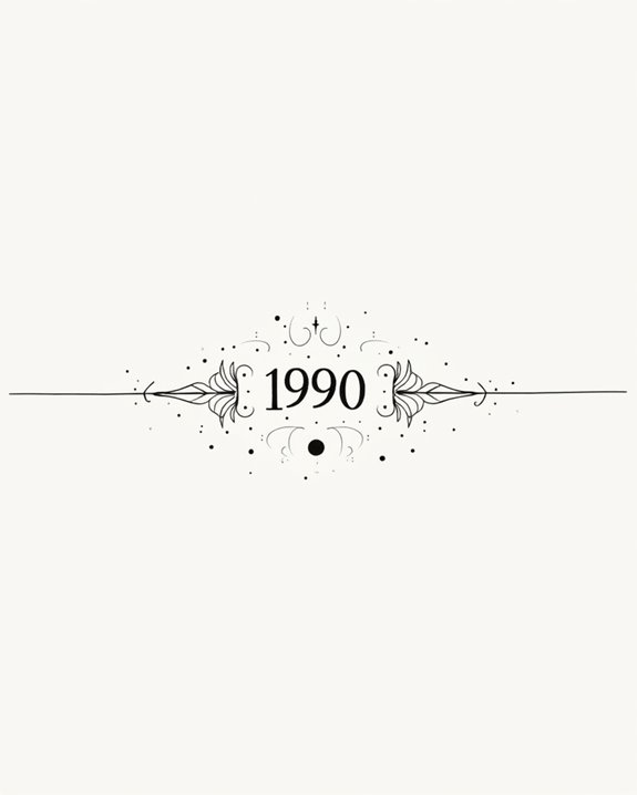 embedded birth year tattoo