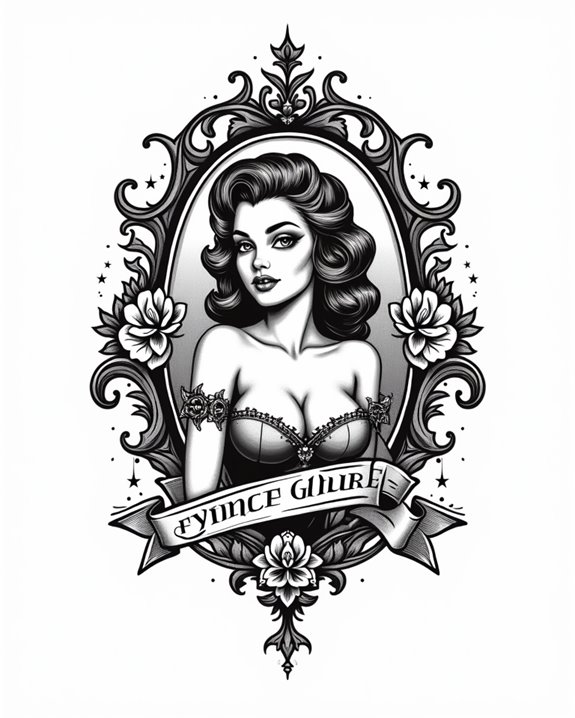 empowering vintage pinup tattoo