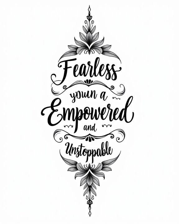 empowerment through bold ink