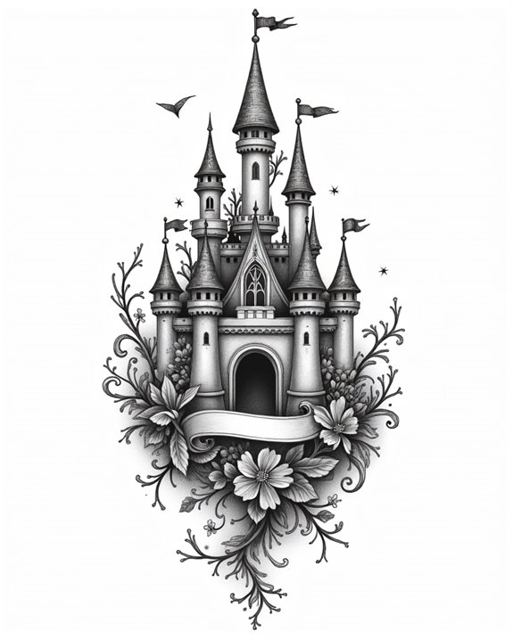 enchanted castle crown design
