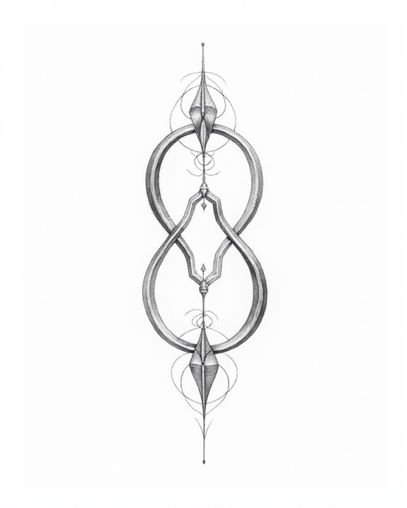 endless interconnected geometric symbols