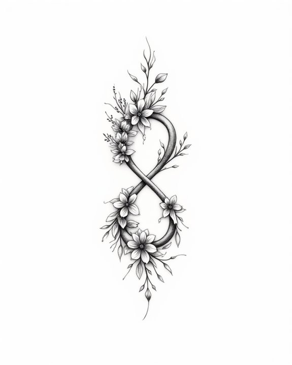 endless love minimalist tattoo