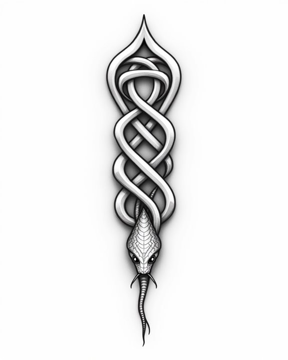 eternal celtic snake symbols