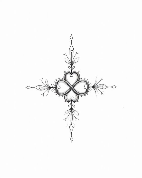 eternal love heart tattoo