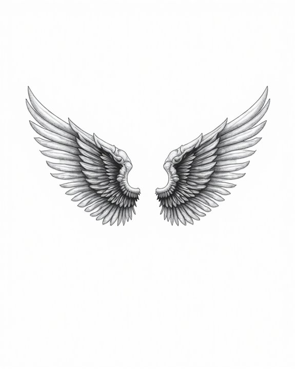 ethereal angel wing wrap