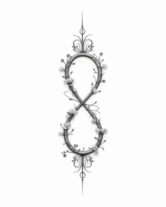 ethereal delicate infinity tattoos