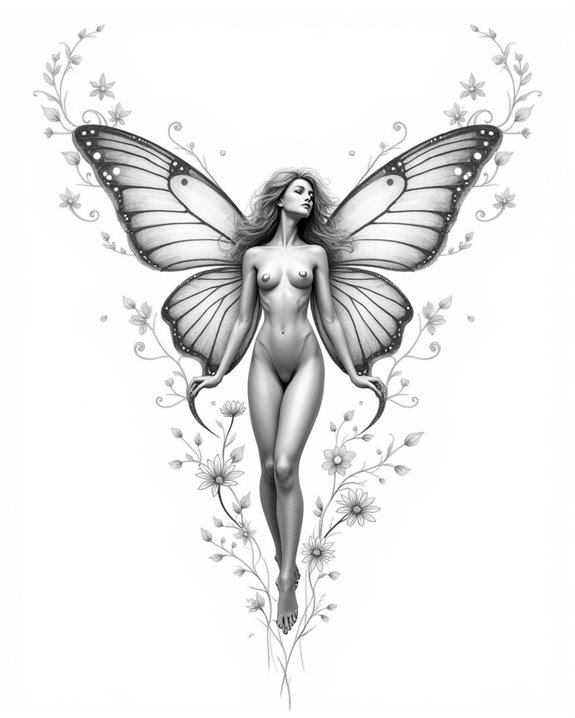 ethereal fairy with wings