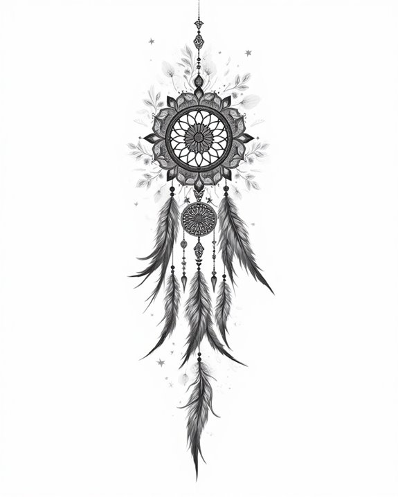 ethereal feathers symbolize protection