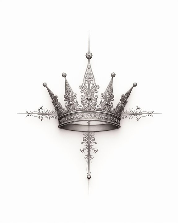 ethereal luminous glowing crown