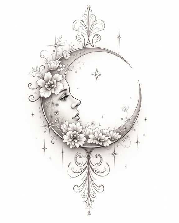 ethereal pastel unicorn silhouettes