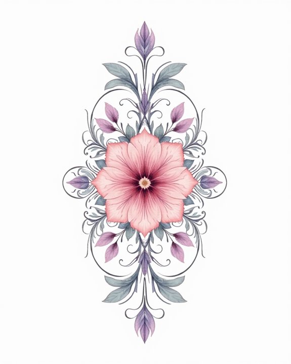 ethereal pastel watercolor accents