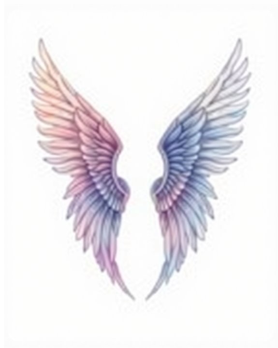 ethereal pastel wing artistry