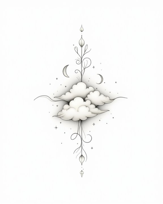 ethereal sky tattoo designs
