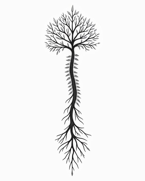 ethereal tree symbolizes growth