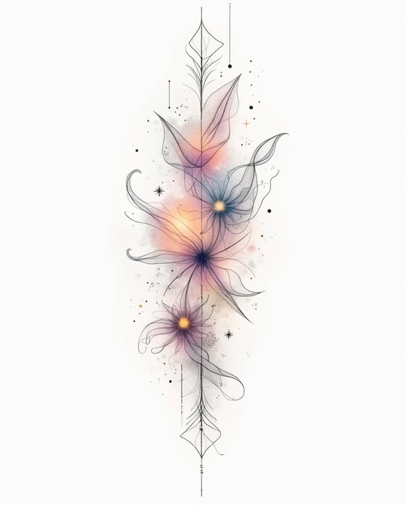 ethereal watercolor spirit dance