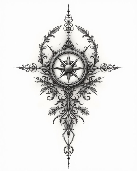 explore antique map tattoos