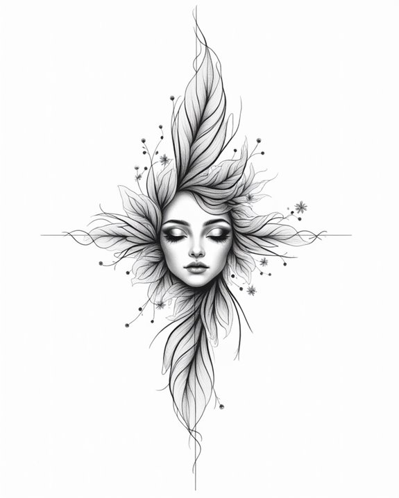 expressive bold face tattoos